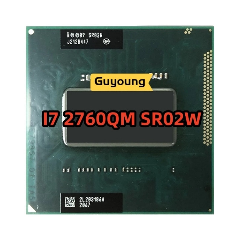 ھ i7-2760QM i7 2760QM SR02W 2.6 GHz  ھ 8  CPU μ, 6M 45W  G2 rPGA988B